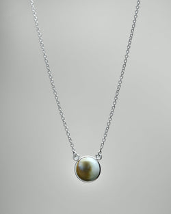 Shiva's Eye Round Double Sided Necklace Sterling Silver