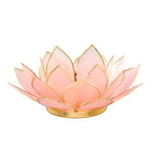 Capiz Lotus Tea Light Holder Climbinbing Vine