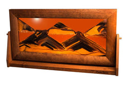 Alder Wood (Traditional) Moving Sand Art Pictures: Volcanic Clear / Small