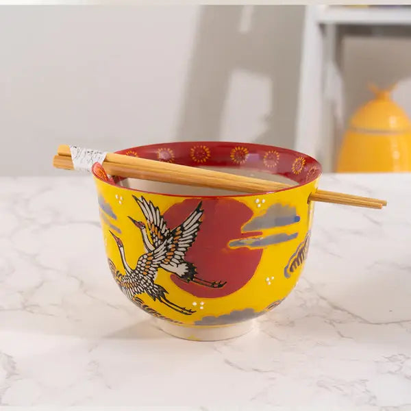 Japanese Crane Design 18oz 5.25