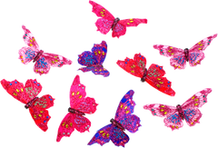 Royal Pinks Purple Gltr Butterfly Garland - THH05