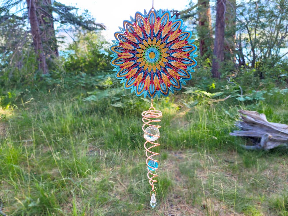 Mini Set Wind Spinner - Floral Mandala