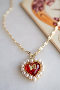 Crimson Memories | Heart Necklace