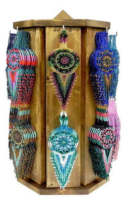 Round Beaded Dream Catcher Seed Bead Hanging Ornament