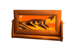Cherry Wood (Traditional) Moving Sand Art Pictures: Summer Turquoise / Small