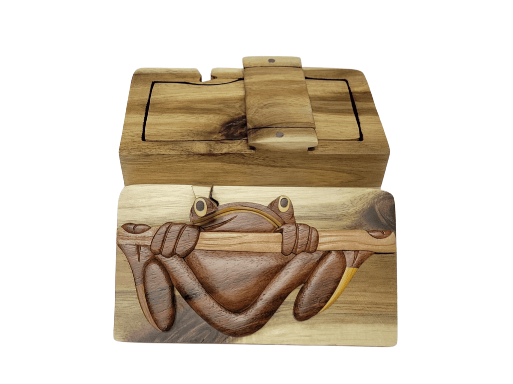 Tree Frog - Hand Carved Keepsake Gift Box
