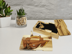 Tree Frog - Hand Carved Keepsake Gift Box