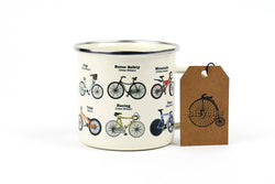 Bikes - Enamel Mug