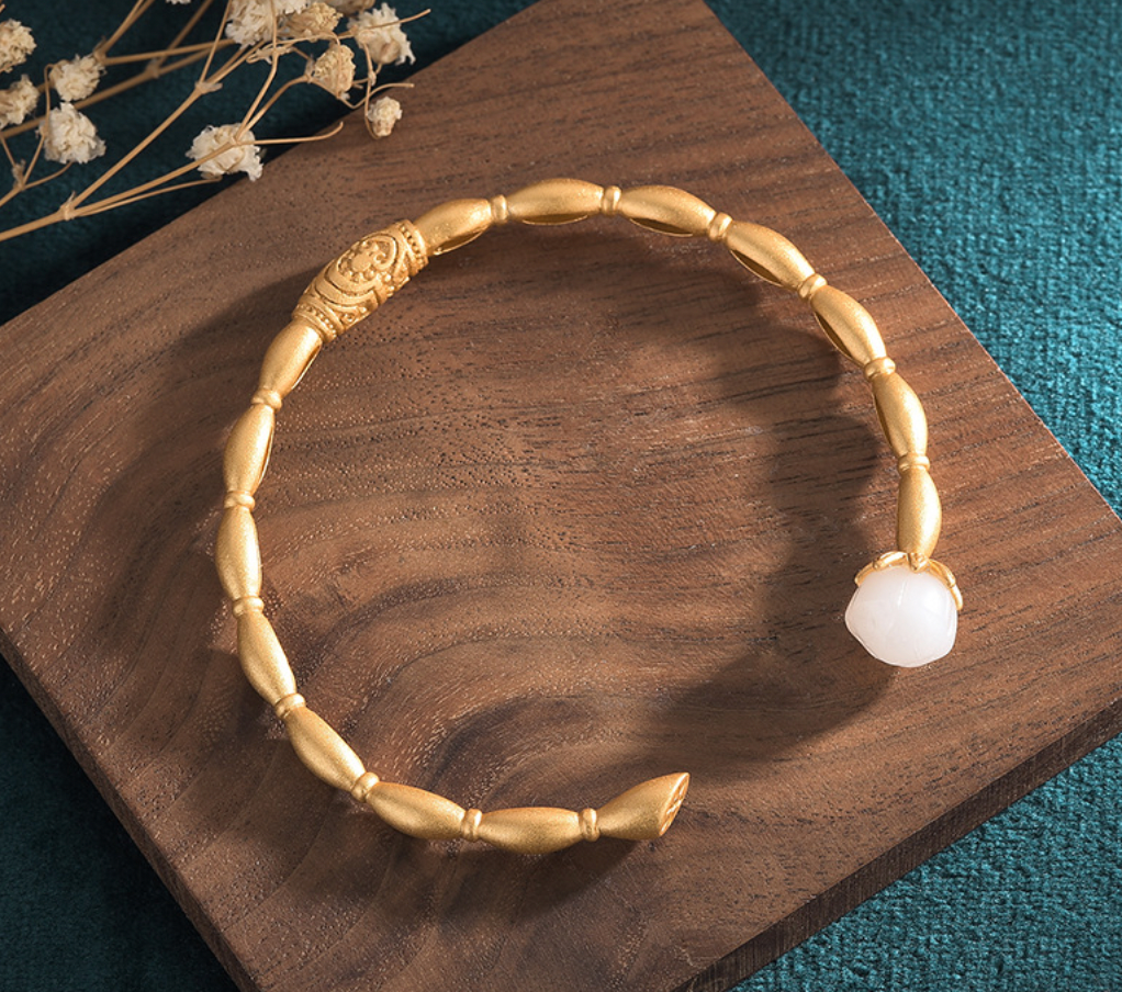 Golden Lotus Bracelet