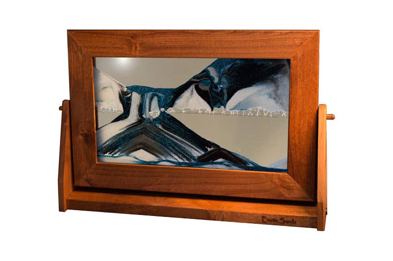 Alder Wood (Traditional) Moving Sand Art Pictures: Sunset Orange / Medium
