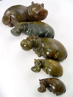 Stone Hippo: 6 inch