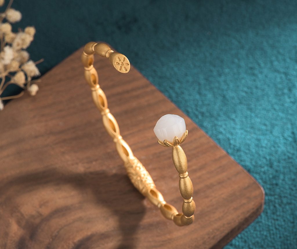 Golden Lotus Bracelet