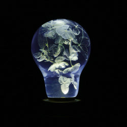 Blue Hydrangea Lamp - Bulb and Base