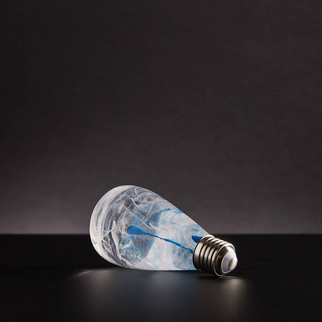 Blue Drop Lamp - Bulb and Base