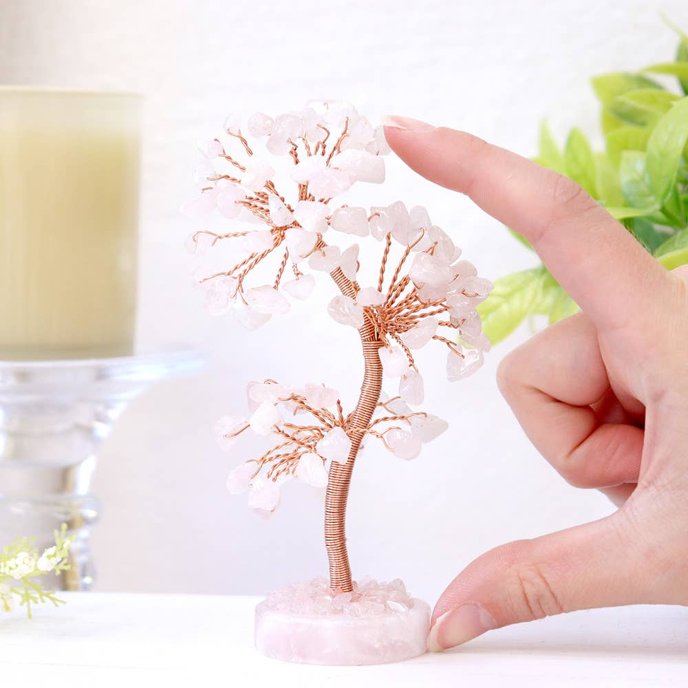 Rose Quartz Tree - Rose Quartz Tree of Life