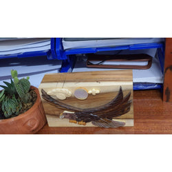 Mother of Pearl Soaring Eagle - Hand Carved Gift Box