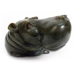 Stone Hippo: 8 inch