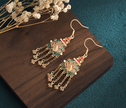 Carp Jumping Dragon Gate Earrings