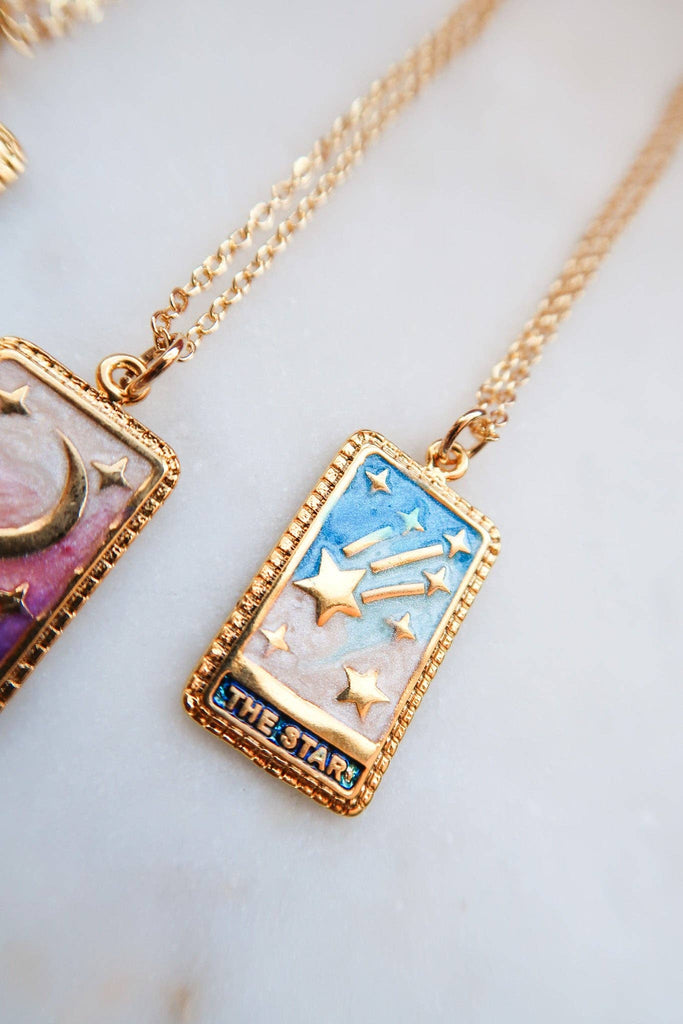 Rainbow Tarot Necklaces: Moon