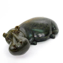 Stone Hippo: 4 inch