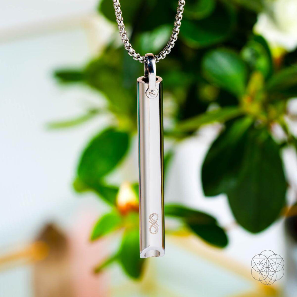 BREATHE. and Cycle Breaker - Mindfulness Breathing Necklaces: Silver CYCLE BREAKER
