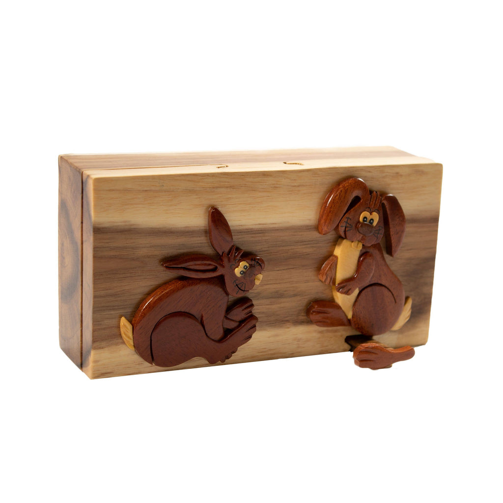 Hop Around - Hand Carved Keepsake Gift Box