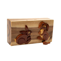 Hop Around - Hand Carved Keepsake Gift Box