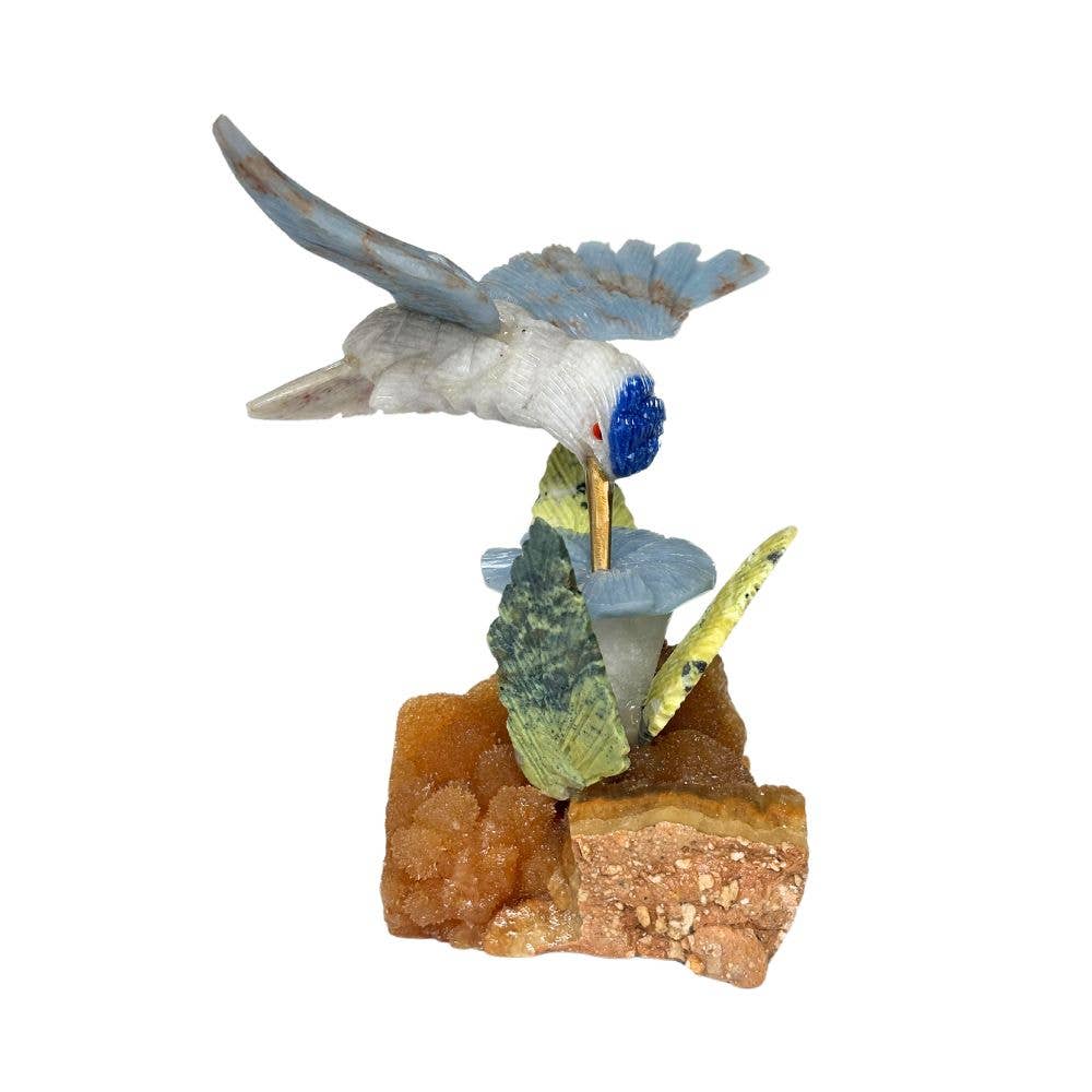 Humming Bird on Flower Stand