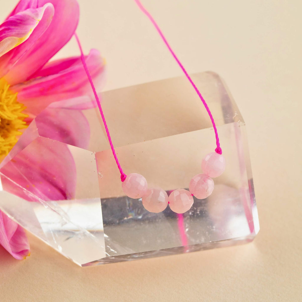 Rose Quartz Big Wishes Necklace for Love