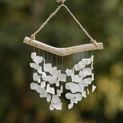 Raindrop Butterfly Mobiles - White Recycled Bottles: Large 22