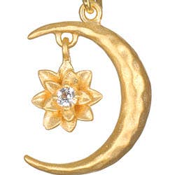 Summer - Moon lotus earrings
