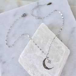 Moon ans Star Necklace: GOLD