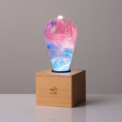 EP LIGHT Handmade Elsa Led Light Bulb Novelty Gifts: Wooden Base Only