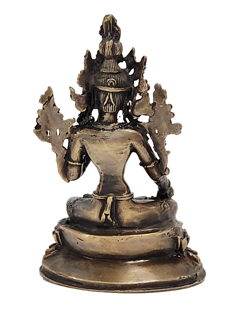 White Tara & Green Tara Bronze Statue: Bronze / 4