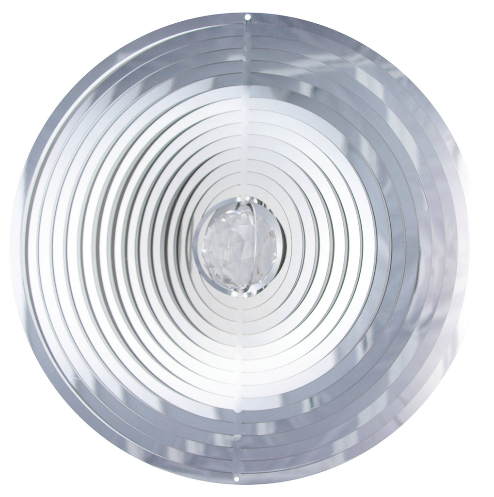 Large Wind Spinner - Crystal Mirror Circle