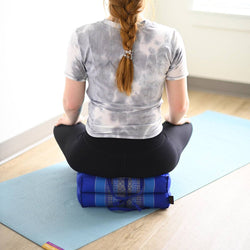 Zafuko Foldable Yoga & Meditation Cushion: Deep Sea Blue / Regular