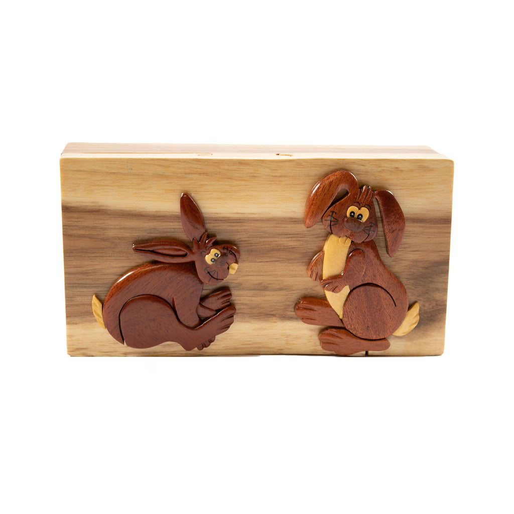 Hop Around - Hand Carved Keepsake Gift Box