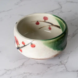 Ume Plum Blossoms Mini Matcha Bowl 8oz 3.75