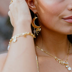 Curious Wanderer Moon Earrings