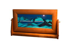 Cherry Wood (Traditional) Moving Sand Art Pictures: Summer Turquoise / XLarge