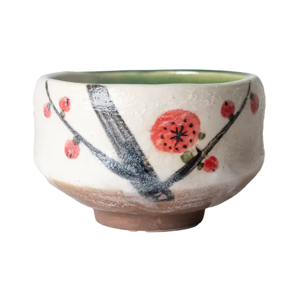 Ume Plum Blossoms Mini Matcha Bowl 8oz 3.75