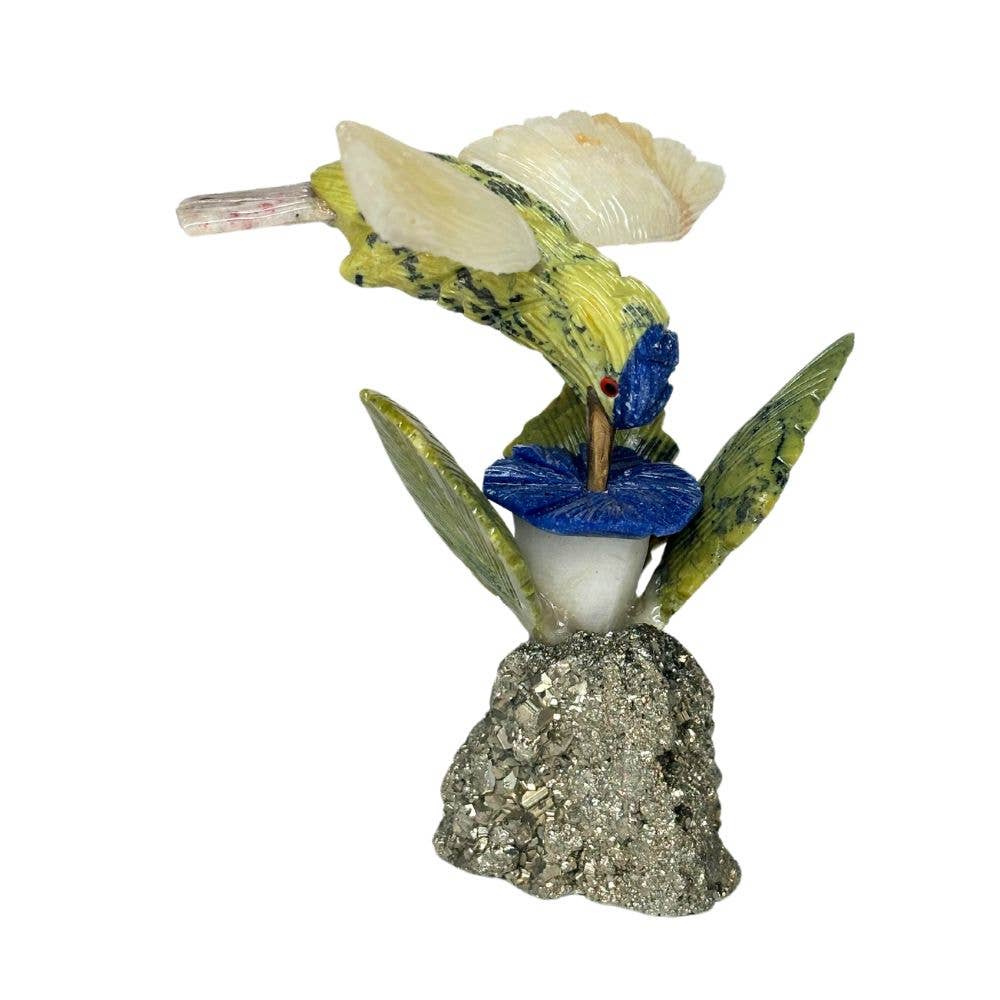 Humming Bird on Flower Stand