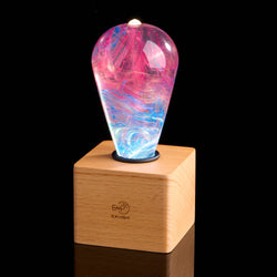 EP LIGHT Handmade Elsa Led Light Bulb Novelty Gifts: Wooden Base Only