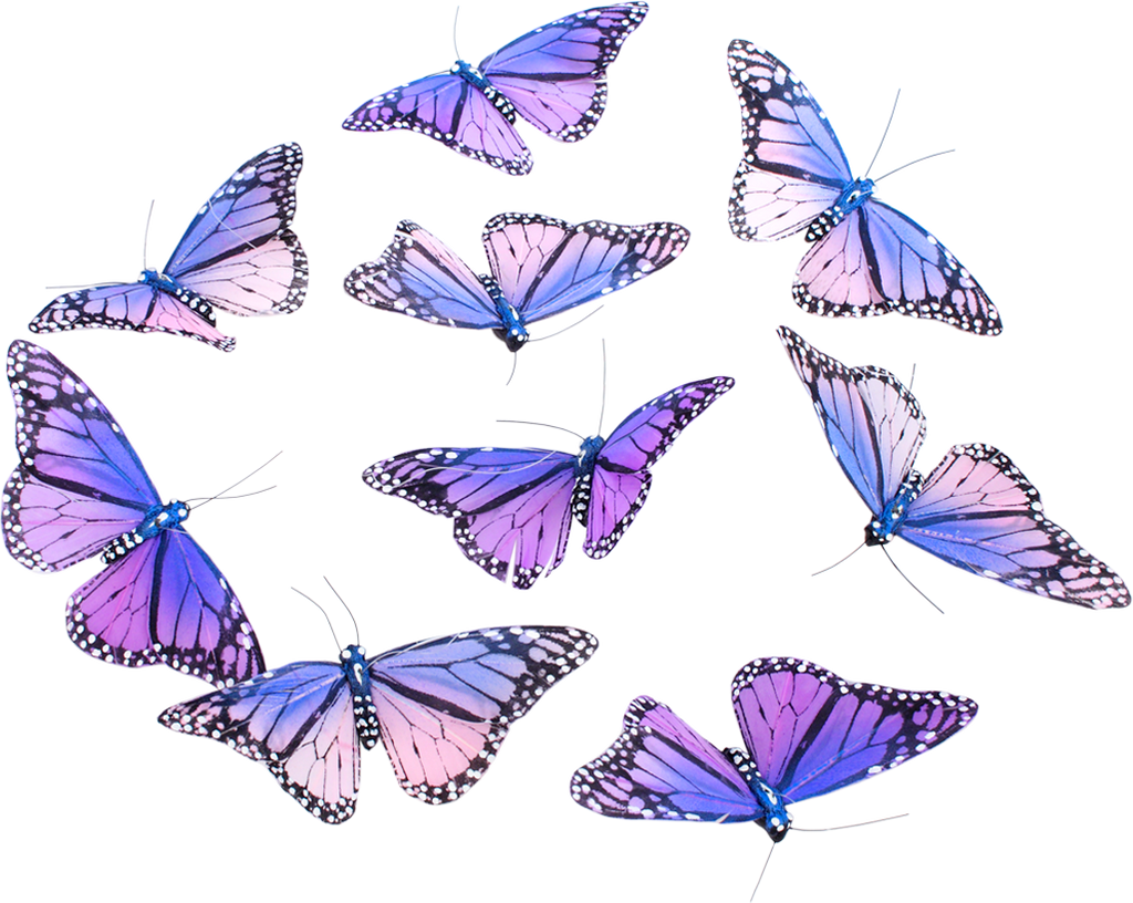 Lavender Butterfly Garland