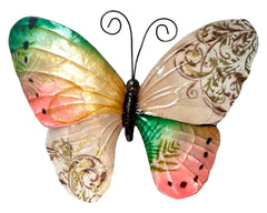 Capiz Shell & Metal Butterfly in Pastels