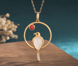 Jade Bird Necklace