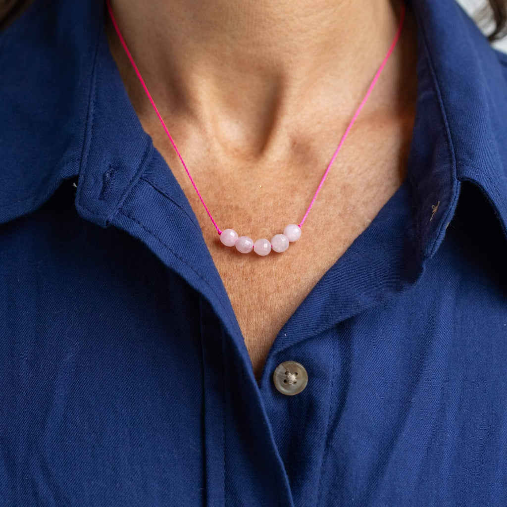 Rose Quartz Big Wishes Necklace for Love
