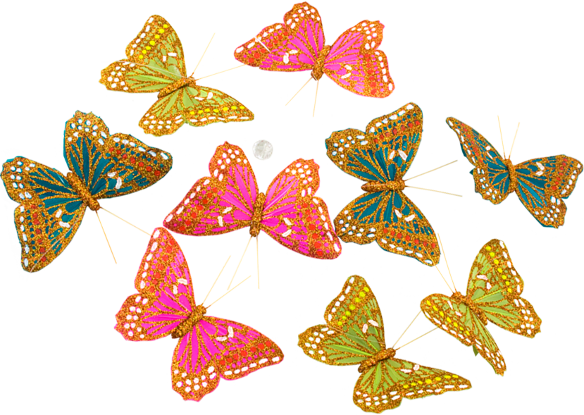 Summer Glitter Butterfly Garland