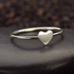 Tiny Heart Ring: Sterling Silver / 8