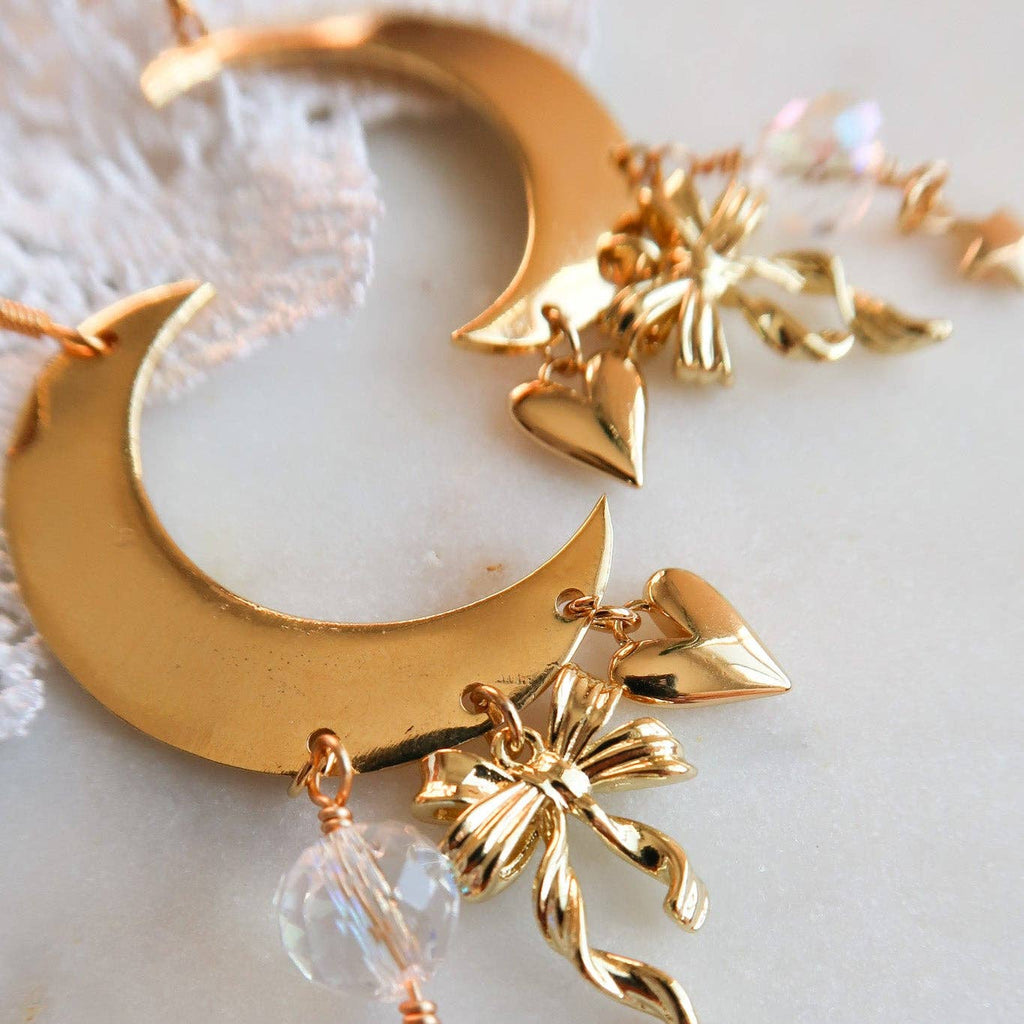 Curious Wanderer Moon Earrings